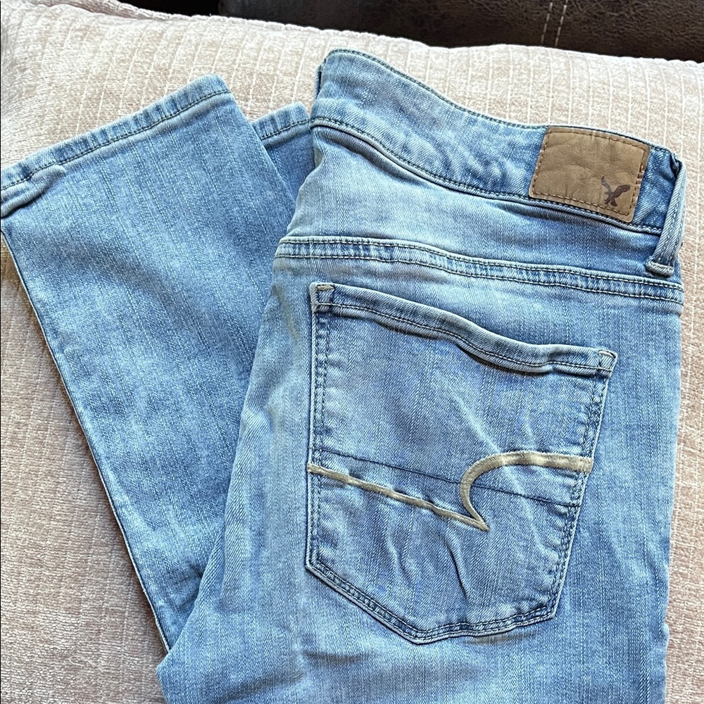 Women’s Light Blue America Eagle Jeans